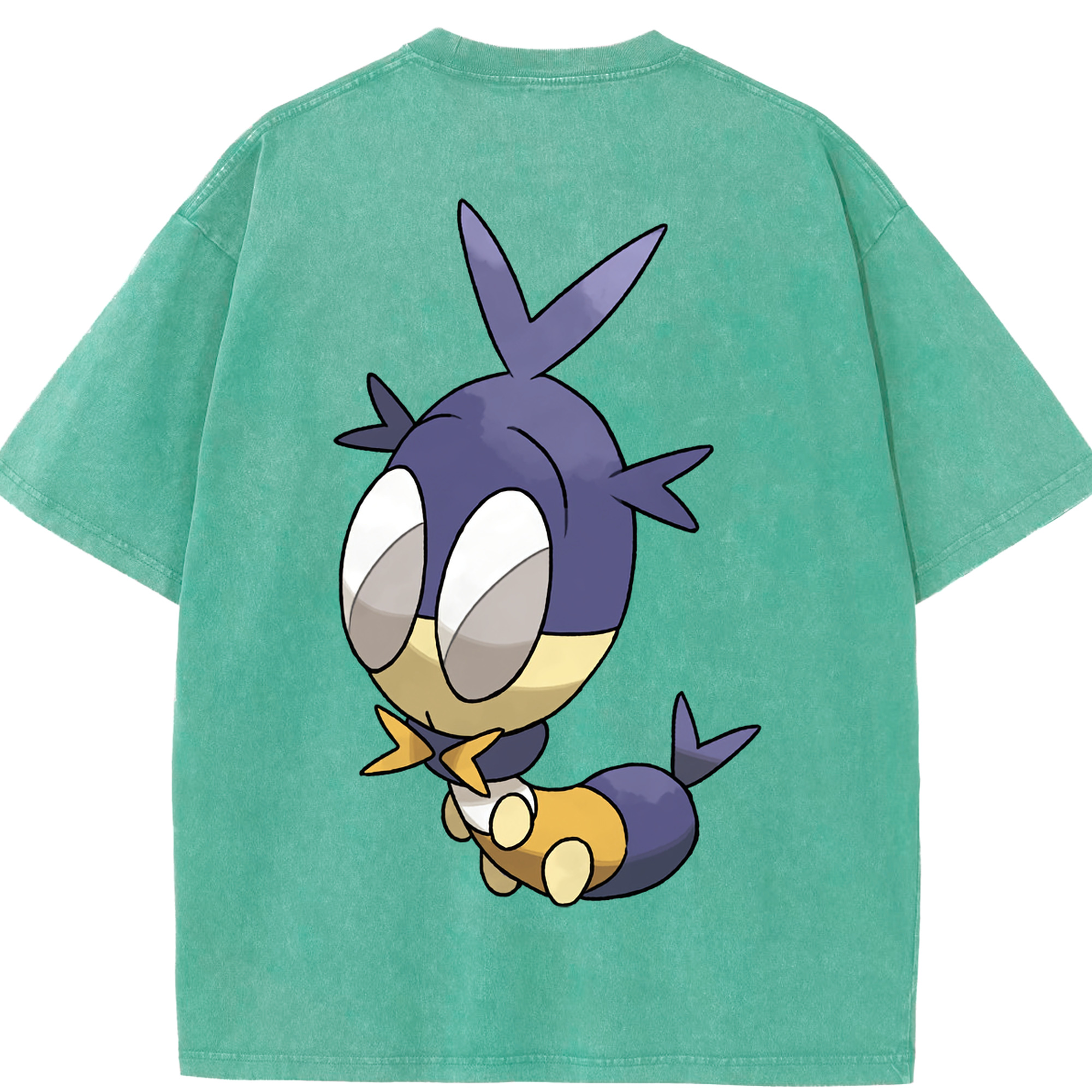 （画像用） ポケットモンスター Pokémon 綿100% ヴィンテージ風 半袖Tシャツ（背面プリント）